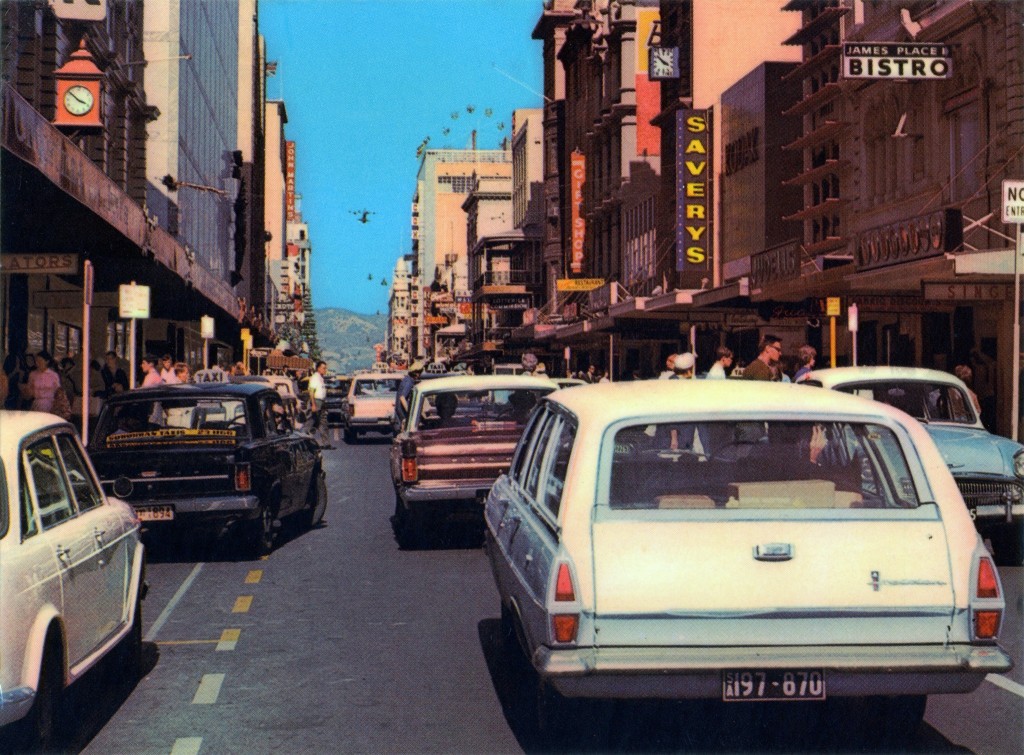 Rundle Street just before it was made into a mall