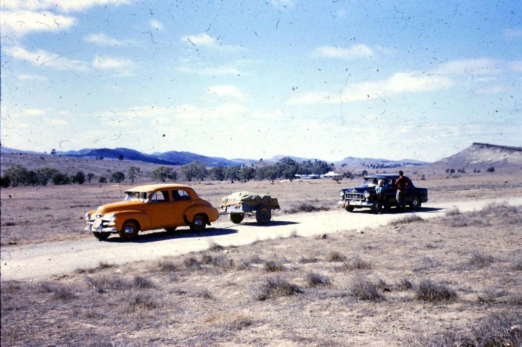 Kenny Peplow shared this photo; "Dad's FJ taxi (with water bag on the front) returns from a trip in the Flinders Ranges. As a kid where did your family take it's holidays?"