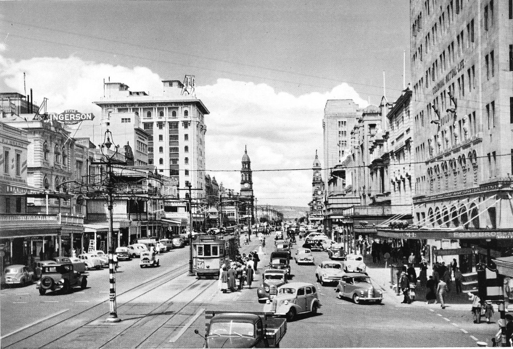 Photo from Michael Brodie. We are able to share many of the photos sent in by our enthusiastic 'posters'.  Here's King William Street form the 1950s