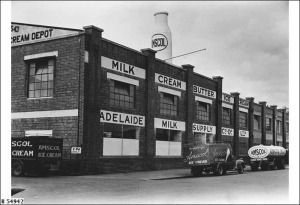 The Amscol factory in Carrington Street, deolished in the 1980s