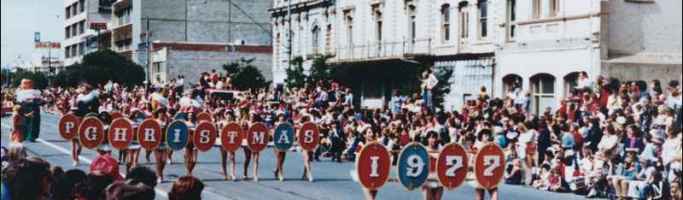 Johnnies Christmas Pageant, an Adelaide Tradition Photo from State Library of South Australia.