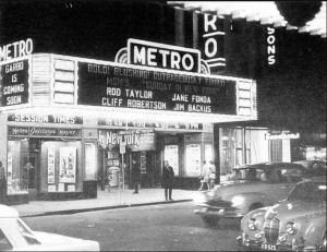 Photo from the State Library. The Metro was closed in 1975 and completely changed by Greater Union - it was painted purple and reopened as Hindley Cinemas.