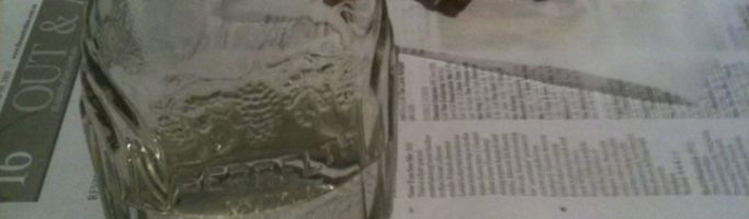When Fish and Chips Came Wrapped in Newspaper. Photo from Andrew Heslop. Seppelts Wine Vinegar was once on the counter at every fish and chip shop in town..