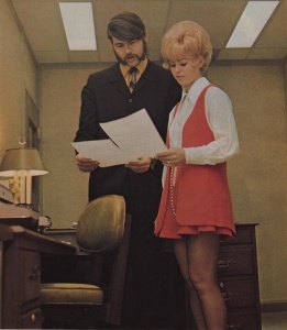 Photo from Pinterest. Ahhh yes, the 70s in the office. You had to be there!!