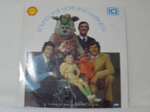 Fat Cat with Noel O'Connor (left) and Gary Meadows (right) on an album cover promoting the Channel 10 Christmas Appeal  