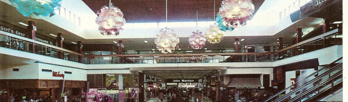 Marion Shopping Centre. The Early Years. Photo from Glen H Flickr Photostream. Marion Shopping Centre in 1974 with the escalators to the Quaterdeck and John Martin's Department Store