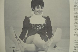 A newspaper cutting of Anne Wills during her television days