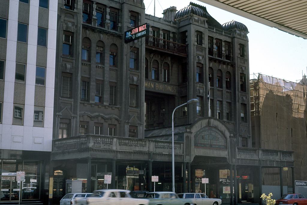 The Bowman Buikding and Arcade in King William Street, just near Currie Street. Demolished in the 1970s