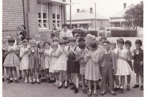 From the cover of the book Adelaide Remember When, school children from Ethelton Primary drinking their school milk