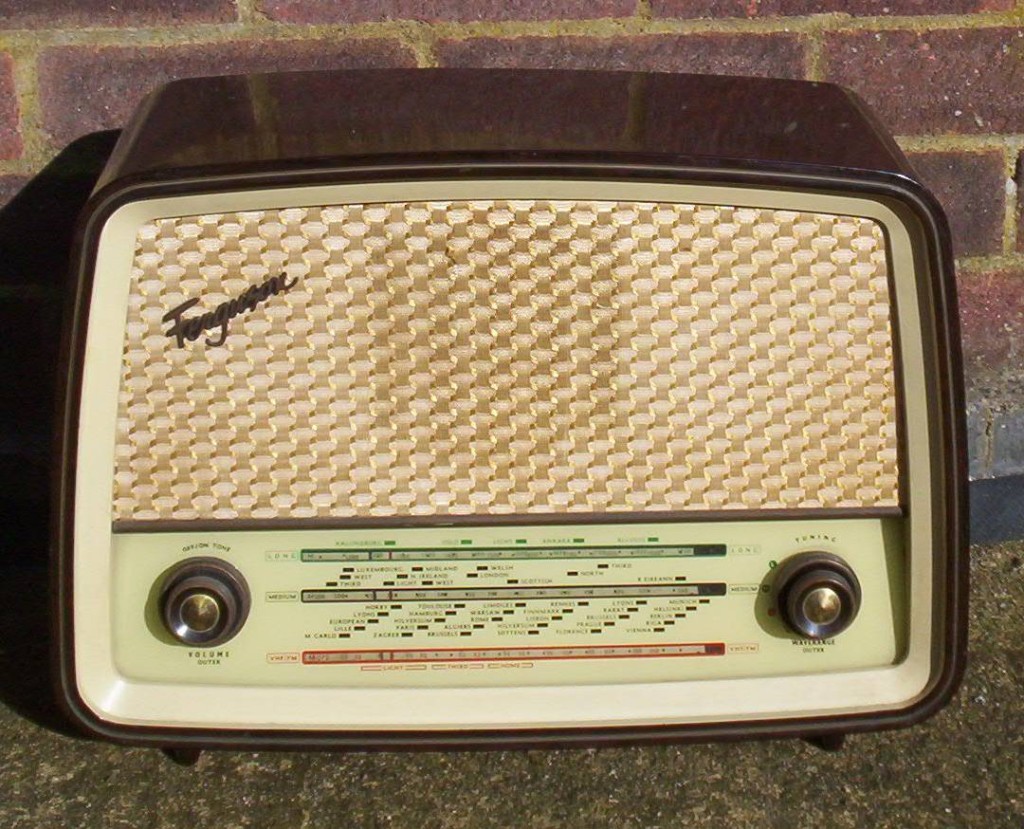 An early model valve radio. We called it 'the wireless' when we were kids