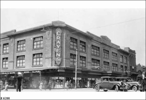 Cravens Department Store. Photo courtesy of State Library of SA