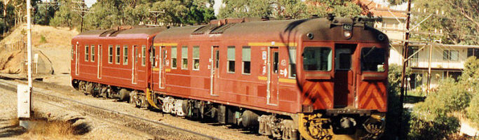 The Redhen, An Adelaide Train Photo; Wikipedia Commons. Remember the Redhen, holding the doors open to get some air on a hot summers day
