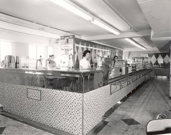 Photo from ARW. To a young child Coles Cafeteria was indeed a wondrous place. It always seemed so large, so many tables and so crowded. 